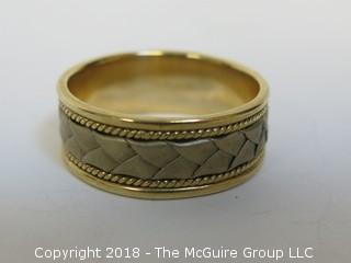 14K Gold Men's Ring; total weight 8g