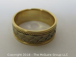 14K Gold Men's Ring; total weight 8g