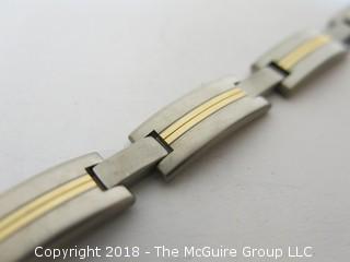 10" Two-Toned Titanium Bracelet