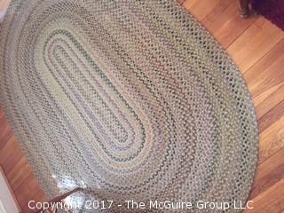 Rope rag rug; 48 x 72"