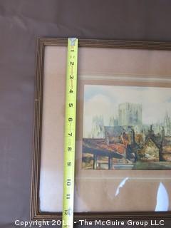 Framed Landscape Print by George H. Downing