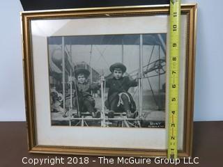 Vintage Framed Photo of Children at Amusement Park; by Joseph Burt Sr., Mineola, NY; image size 7 1/2 x 9 1/2" 