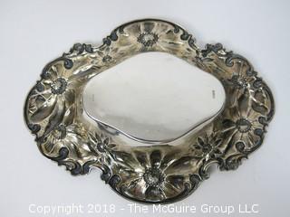 Sterling Repousse Serving Bowl; numbered; total weight 282g