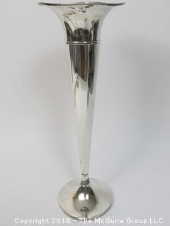 Large Sterling Vase; weighted; 15 1/2" tall; total weight 460g