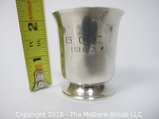 Tiffany and Co. Sterling Cup marked "GCC -1963"); 46g