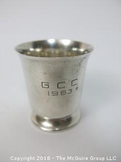 Tiffany and Co. Sterling Cup marked "GCC -1963"); 46g