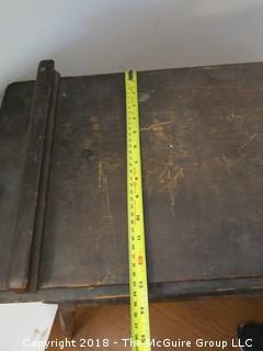 Antique Dough Box with Base;  19"W x 30"L x 27"T