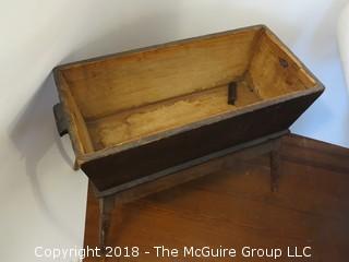 Antique Dough Box with Base;  19"W x 30"L x 27"T