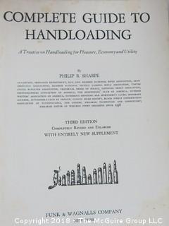 Title: "Complete Guide To Handloading" by Philip H. Sharpe; 1949