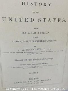 Title: History of the United States from The Earliest Period to the Administration of President Johnson by J.A. Spencer, D.D.; published by Johnson, Fry and Co.; 27 Beekman St