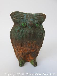 Iron "Owl" Door Stop; 5"T