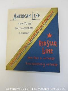 1893 American Steamship Line Schedule Book: New York, Southampton, London 