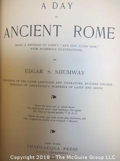 Book: "A Day in Ancient Rome" by Edgar S Shumway