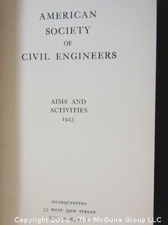 1923 American Society of Civil Engineers 