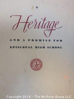 Ephemera - Episcopal High School and Central High School phamplets  