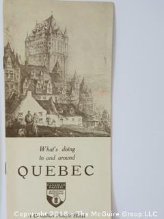 1930's Tourist Phamplets of Quebec