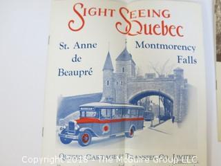 1930's Tourist Phamplets of Quebec