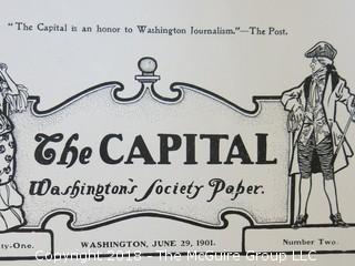 1901 Edition of "The Washington Capital"; Washington's Society Paper