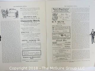 1901 Edition of "The Washington Capital"; Washington's Society Paper