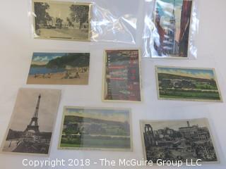 Collection of Post Cards including Eiffel Tower 