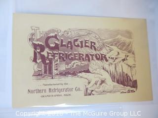 Collection of post cards including Glacier Refrigerator