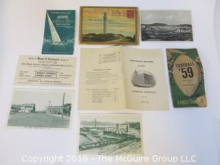 Collection of ephemera including 1959 Football 