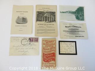 Collection of Ephemera including The Auditorium Building, Chicago