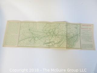 1893 Pennsylvania Lines Train Schedule South and East from Chicago