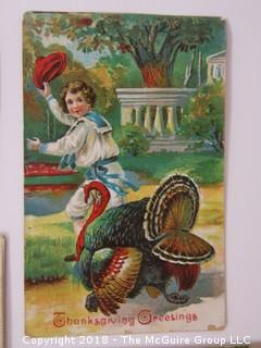 Collection of Ephemera including Thanksgiving Greetings Card