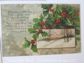 Collection of Ephemera including Thanksgiving Greetings Card