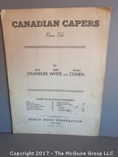 Collection of Sheet Music.  See all the photos