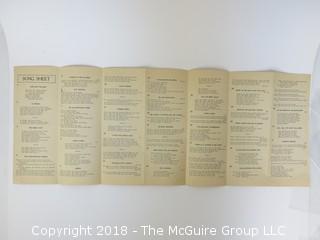 Collection of ephemera including  Song Sheet of the Clark Steamship Co. , Montreal