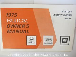 Ephemera including 1975 Buick manuals and 1887 Phamplet of the Chautauqua Press