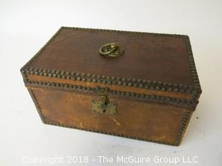 Hinged Wooden Box; 5 x 6 x 10 