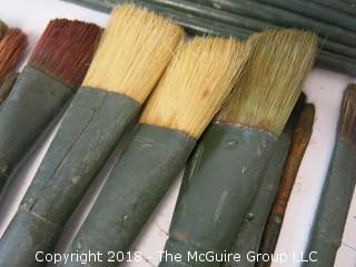 Collection of Assorted Artists Brushes; c late 19th   