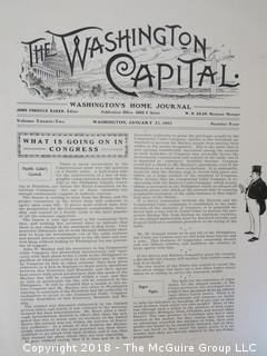 Jan 1902 Edition "The Washington Capital; Washington's Society Magazine