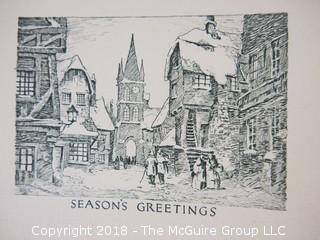 Collection of ephemera including vintage Christmas Cards