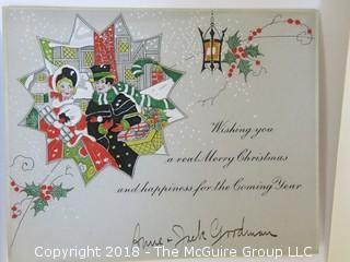 Collection of ephemera including vintage Christmas Cards