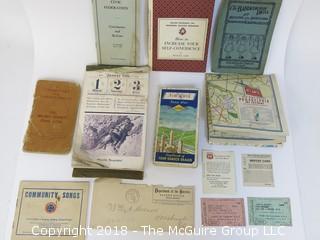 Collection of Ephemera including "Community Songs"