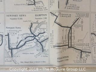 1930 Virginia State Highway Map