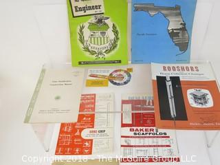 Collection of Ephemera including stationary of John Olcott, noted Construction Engineer