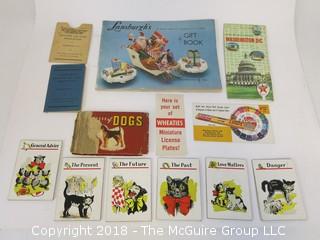 Collection of ephemera including 1954 Lansburgh's Gift Catalog