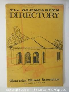 Collection of Ephemera including early Glencaryln (section of Arlington County, VA) neighborhood History