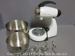 Vintage Sunbeam Mixmaster Heritage Series; complete with instruction book