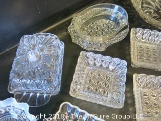 Collection of pressed glass 