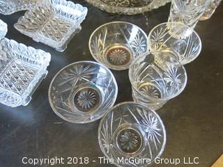 Collection of pressed glass 