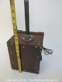 One of a Kind Lamp with Industrial Flair (Edison style bulb not included)