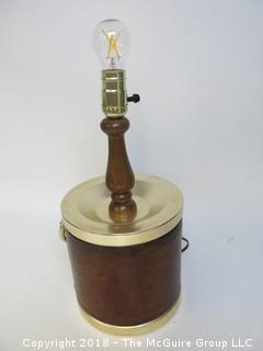 One of a Kind Lamp Converted From Mid-C Ice Bucket (Edison style bulb not included)