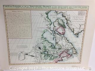 Map of Eastern Canada; print