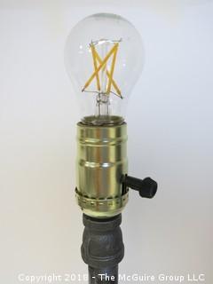 One of a Kind Lamp with Industrial Flair (Edison style bulb not included)